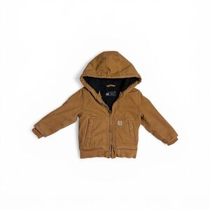 Carhartt Brown Hooded Work Jacket - Kids 3T